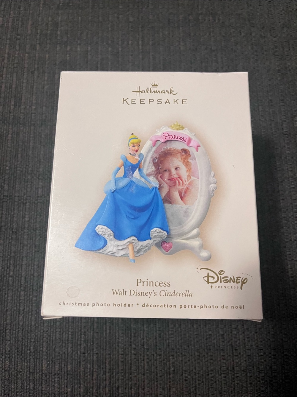 Hallmark Keepsake 2007 Cinderella Princess Photo Holder Ornament